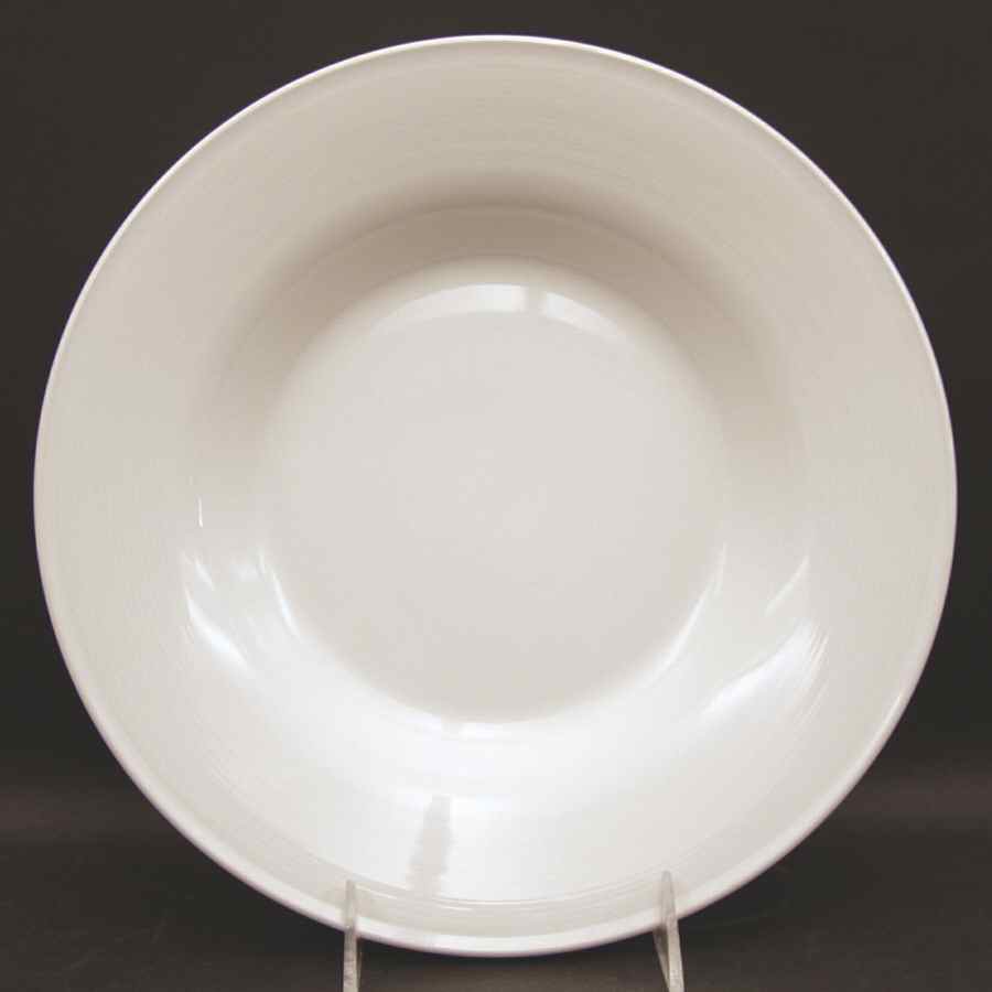 Solid Color White 11" Individual Pasta Bowl by Nancy Calhoun-1