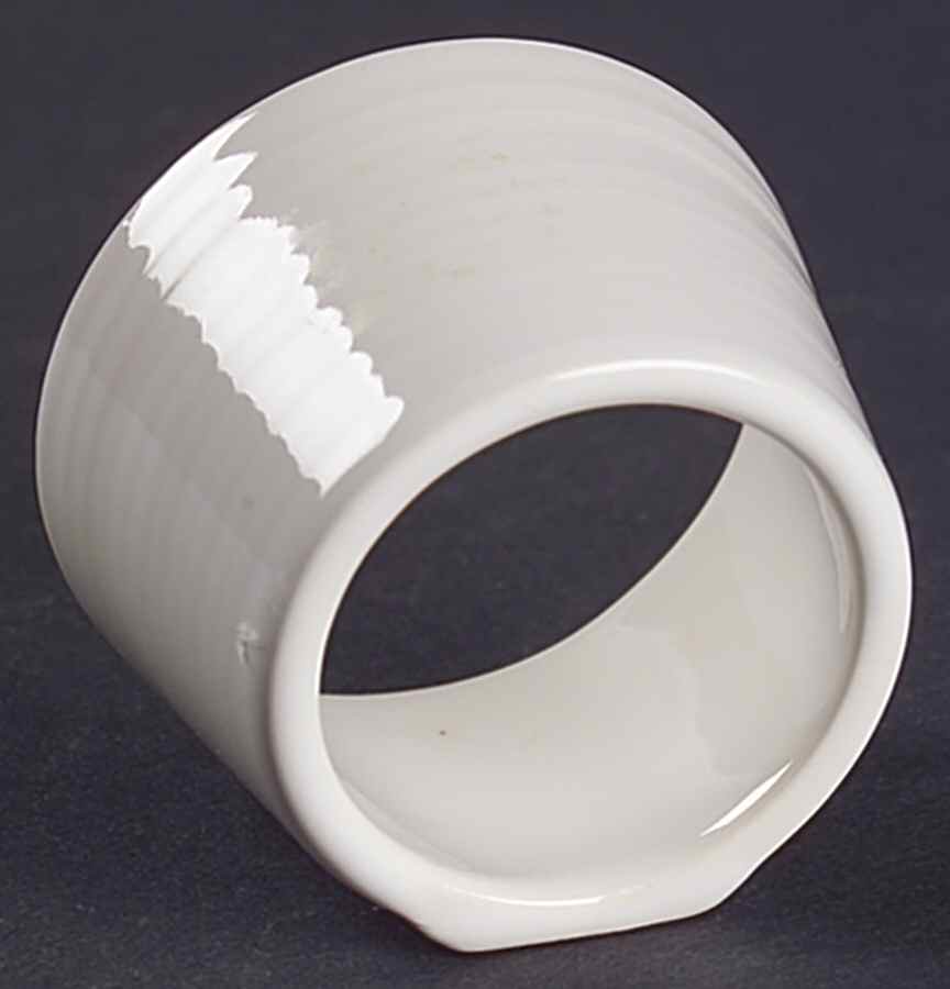 Solid Color White Napkin Ring by Nancy Calhoun-1
