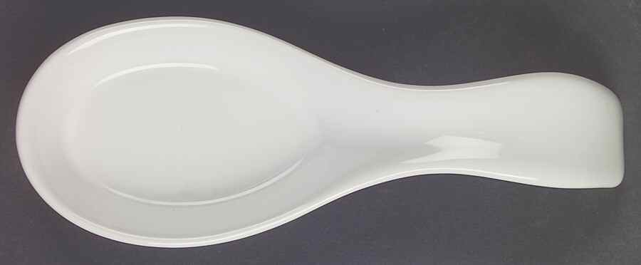 Solid Color White Spoon Rest/Holder (Holds 1 Spoon) by Nancy Calhoun-1