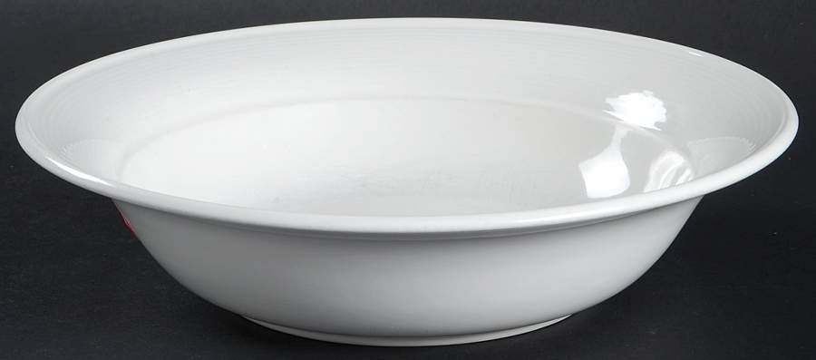 Solid Color White 9" Round Vegetable Bowl by Nancy Calhoun-1