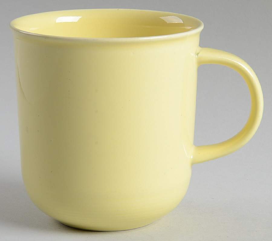 Solid Color Yellow Mug by Nancy Calhoun-1