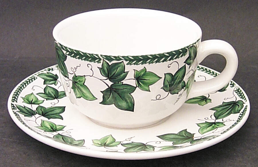 Vista Verde Flat Cup & Saucer Set by Nancy Calhoun-1