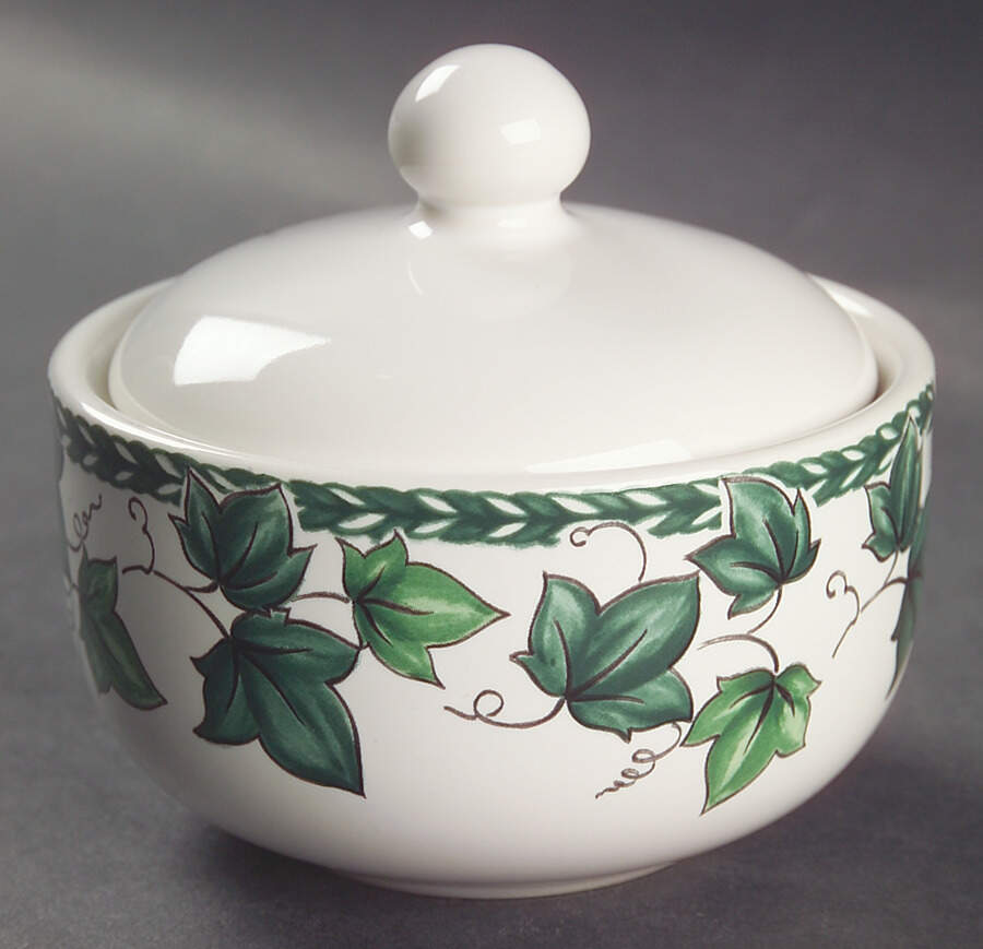Vista Verde Sugar Bowl & Lid by Nancy Calhoun-1