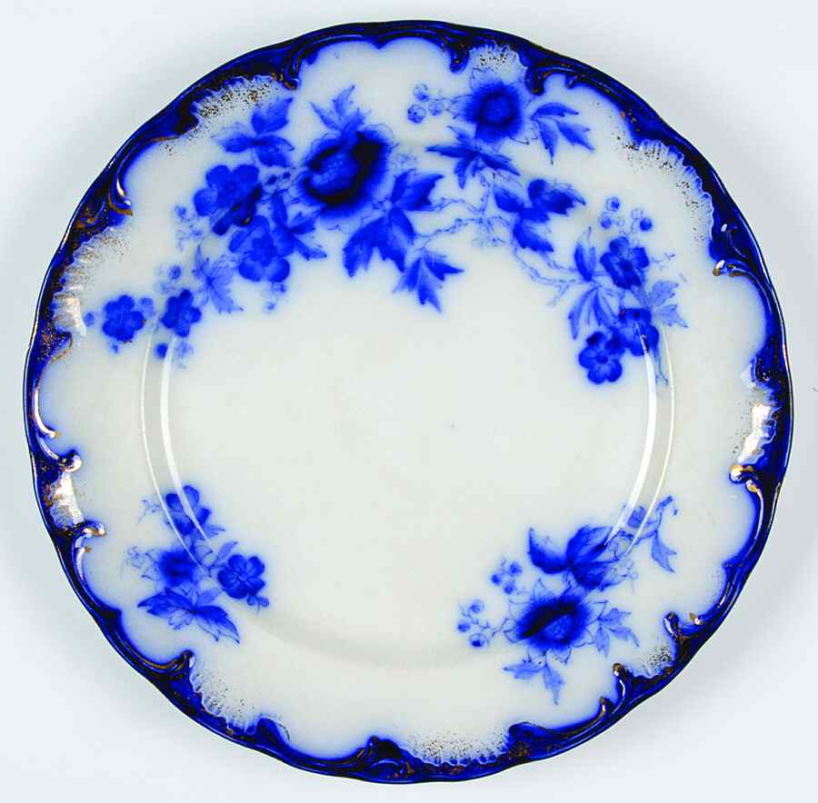 Byzantine (Flow Blue) Dinner Plate by New Wharf-1
