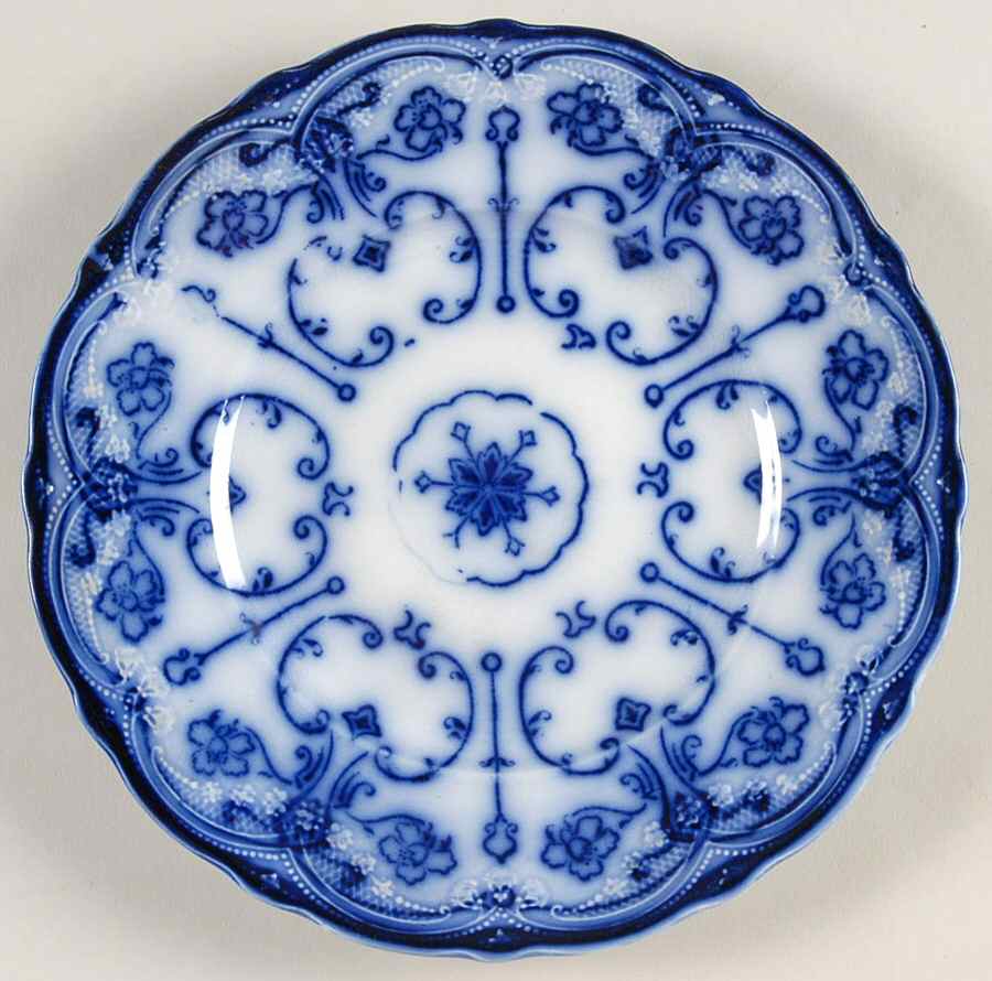 Conway (Flow Blue) Bread & Butter Plate by New Wharf-1
