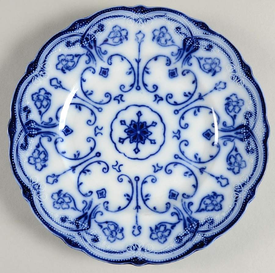 Conway (Flow Blue) Luncheon Plate by New Wharf-1