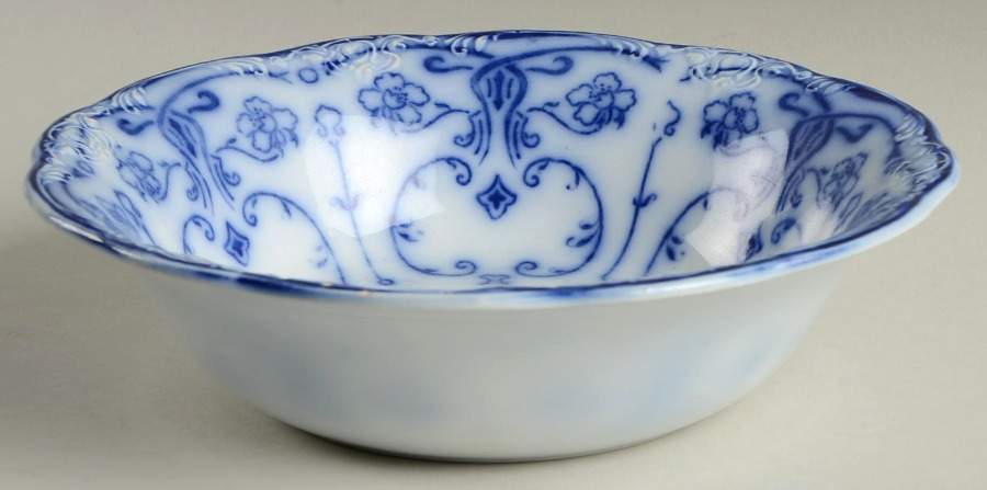 Conway (Flow Blue) 8" Round Vegetable Bowl by New Wharf-1