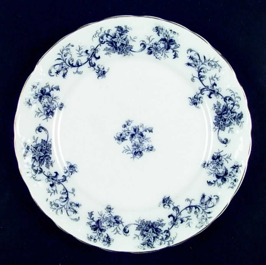 Dunbarton (Flow Blue) Dinner Plate by New Wharf-1