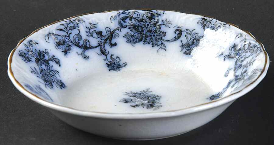Dunbarton (Flow Blue) Fruit/Dessert (Sauce) Bowl by New Wharf-1