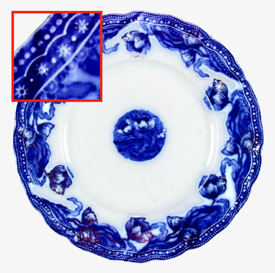 Geneva (Flow Blue) Salad Plate by New Wharf-1