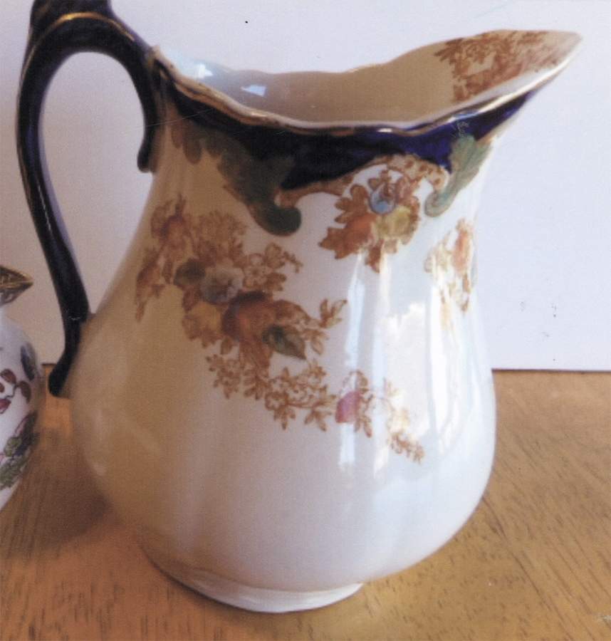 Harwood (Blue Band with Multicolors) Pitcher by New Wharf-1