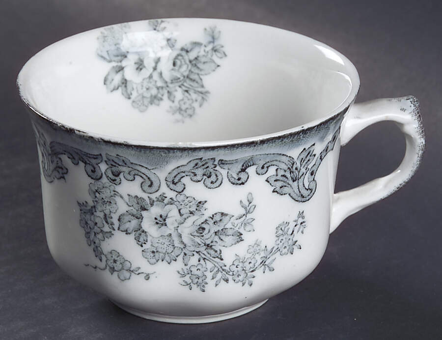 Harwood Blue Gray Flat Cup by New Wharf-1