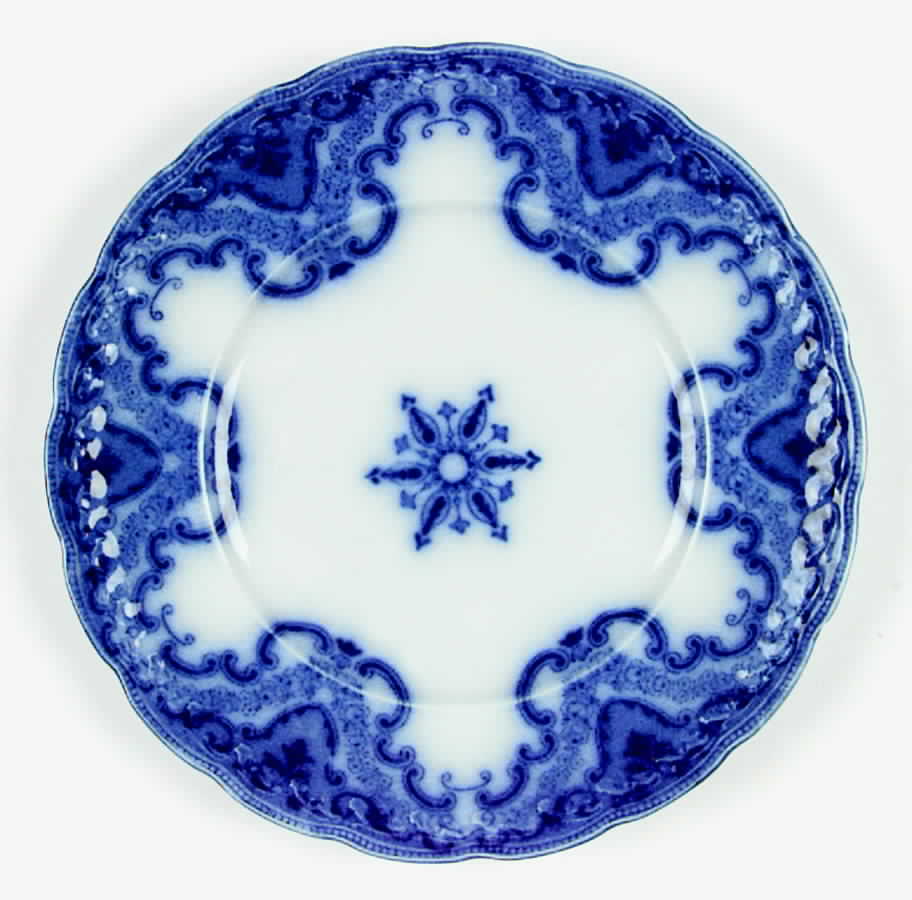 Knox (Flow Blue) Luncheon Plate by New Wharf-1