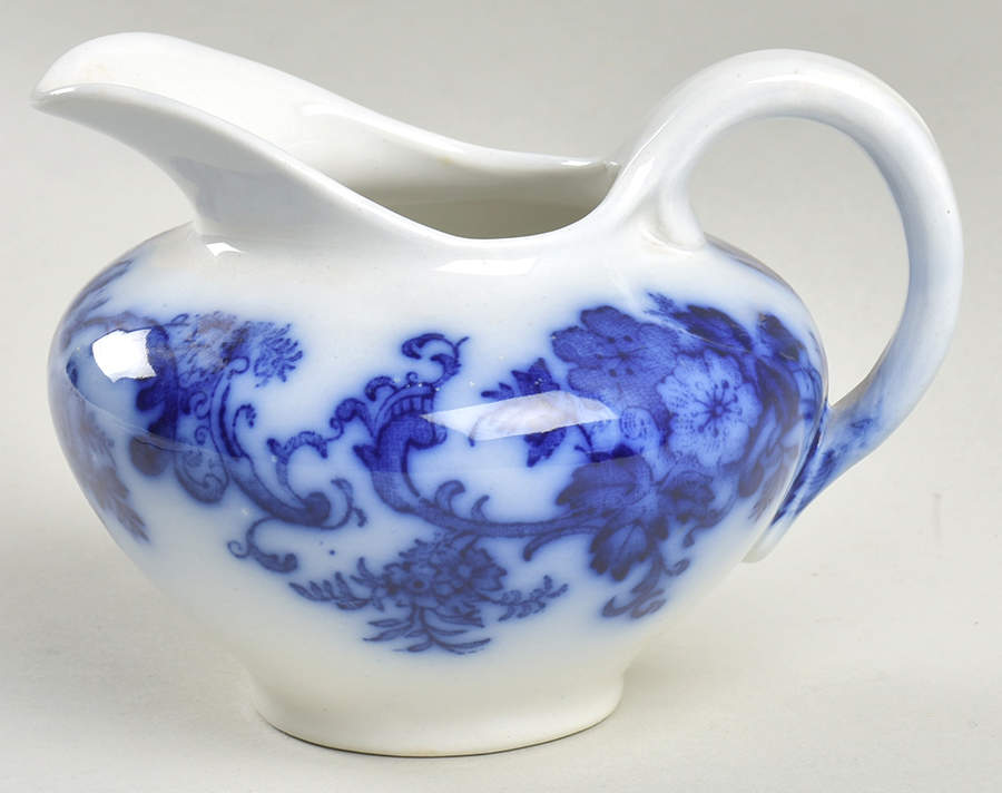 Lancaster (Flow Blue) Creamer by New Wharf-1