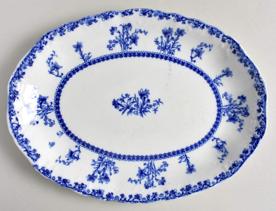 Louise 12" Oval Serving Platter by New Wharf-1