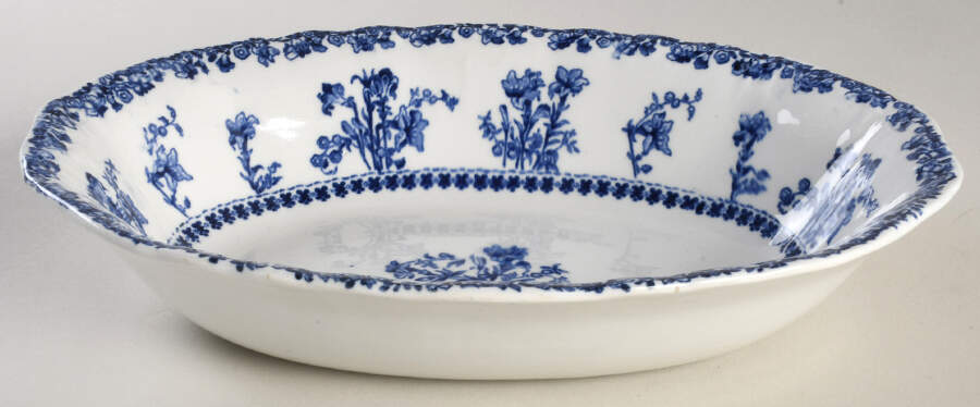 Louise 10" Oval Vegetable Bowl by New Wharf-1