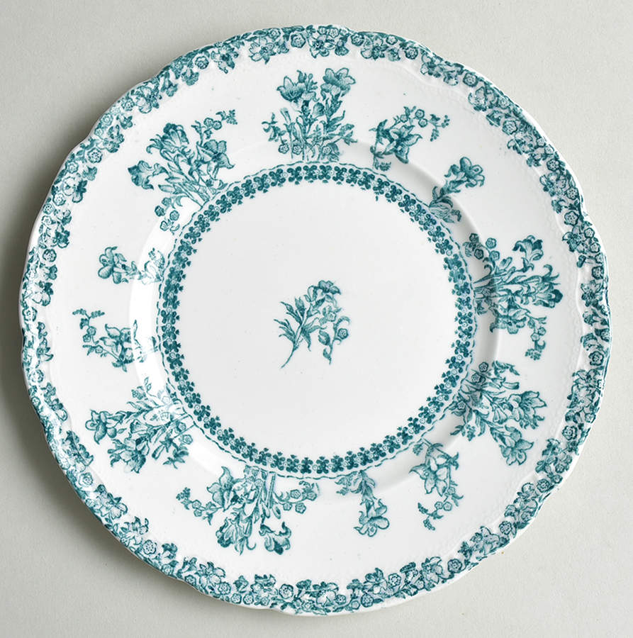 Louise Blue Green Salad Plate by New Wharf-1