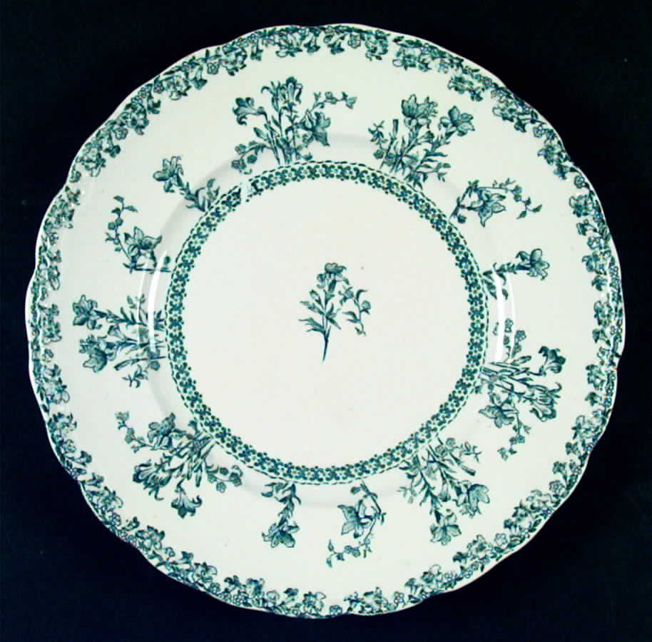 Louise Blue Green Dinner Plate by New Wharf-1