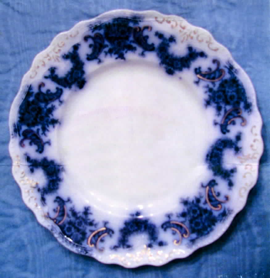 Nelson (Flow Blue) Bread & Butter Plate by New Wharf-1
