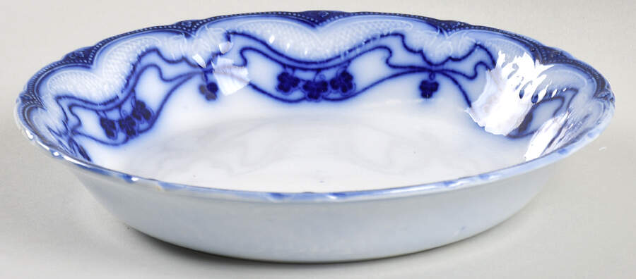 Paris (Flow Blue) Coupe Soup Bowl by New Wharf-1