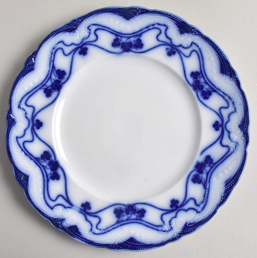 Paris (Flow Blue) Luncheon Plate by New Wharf-1