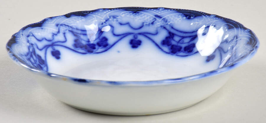 Paris (Flow Blue) Fruit/Dessert (Sauce) Bowl by New Wharf-1