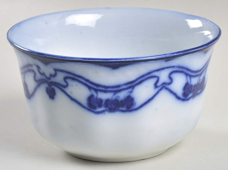 Paris (Flow Blue) Cranberry Bowl by New Wharf-1