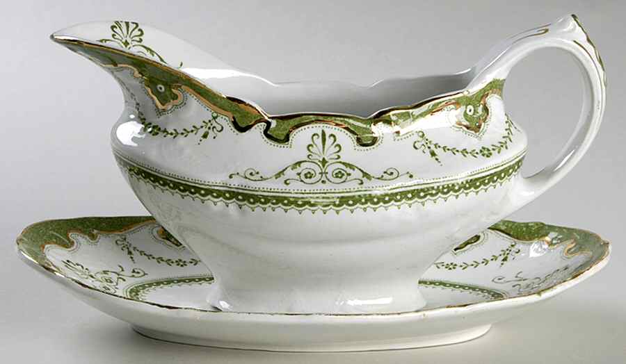 Portsmouth Gravy Boat & Underplate by New Wharf-1