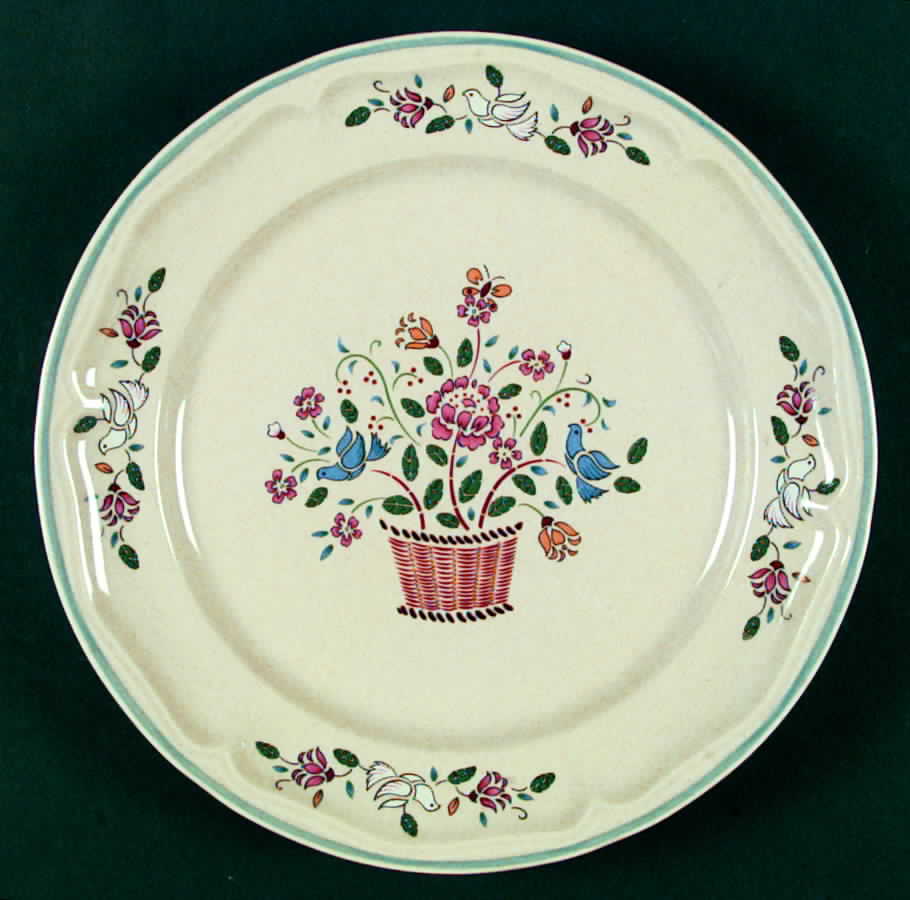 American Basket Dinner Plate by Newcor-1