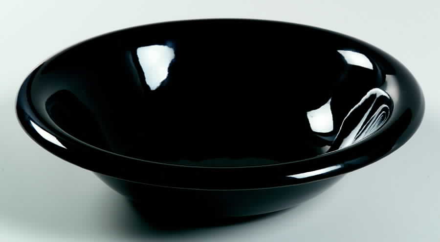 Bravo Black 9" Round Vegetable Bowl by Newcor-1