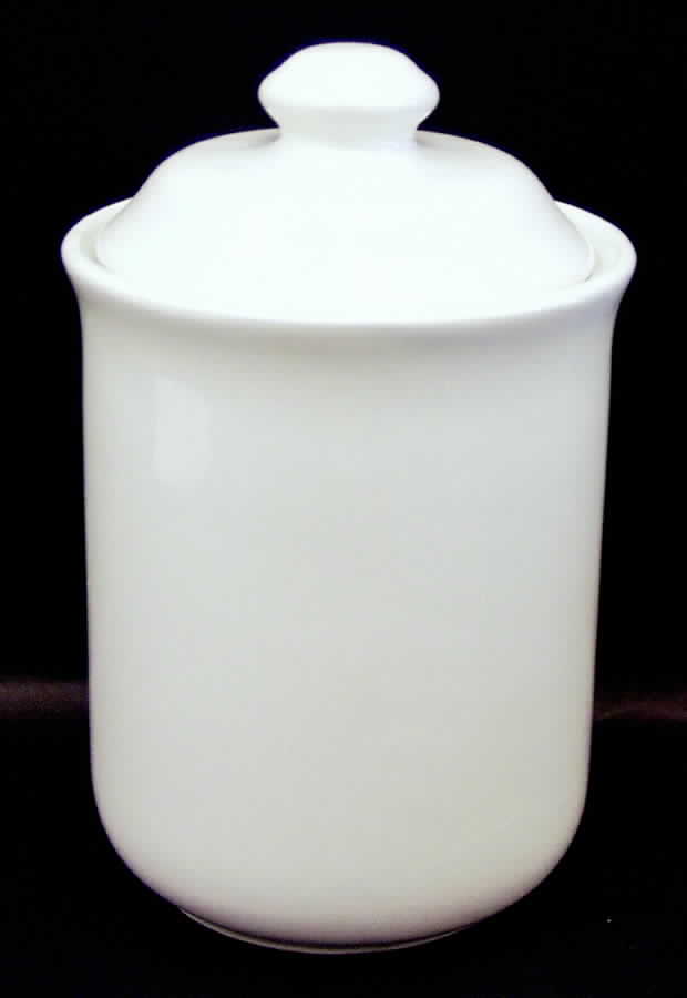 Bravo White Large Canister & Lid by Newcor-1