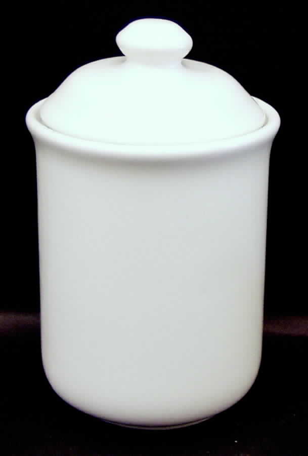 Bravo White Medium Canister & Lid by Newcor-1