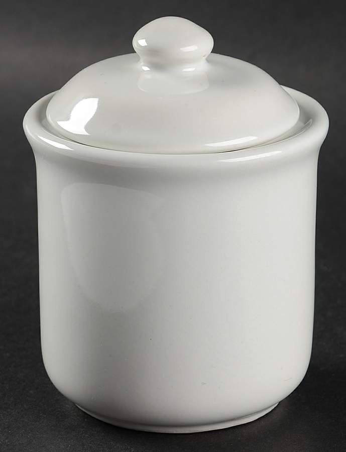 Bravo White Sugar Bowl & Lid by Newcor-1
