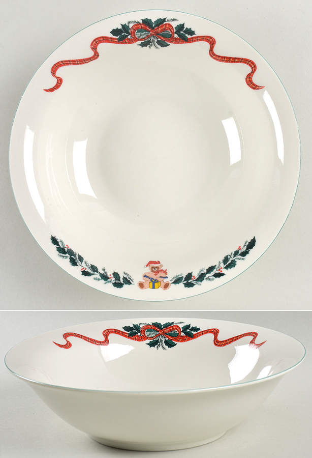 Christmas Morning 9" Round Vegetable Bowl by Newcor-1