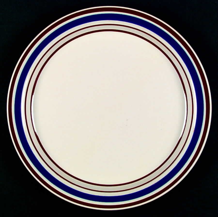 Concorde (Brown & Blue) Dinner Plate by Newcor-1