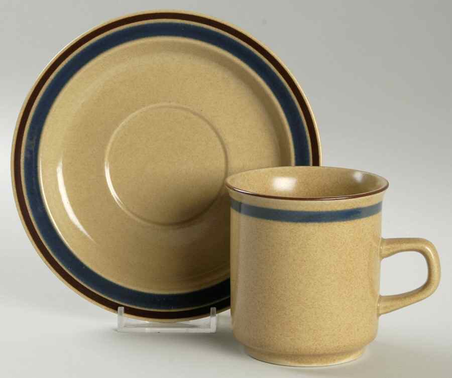 Coronet Flat Cup & Saucer Set by Newcor-1