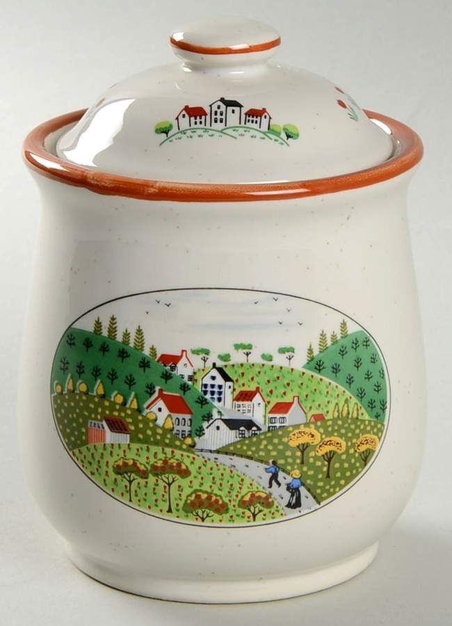 Country Village Small Canister & Lid by Newcor-1