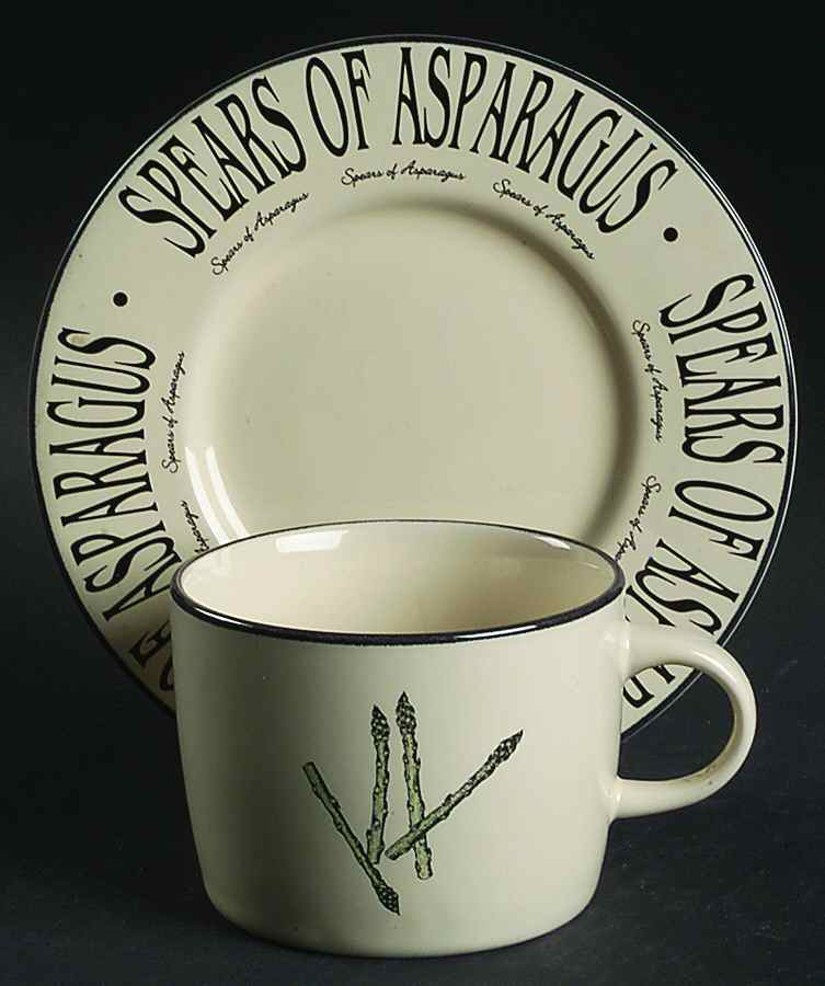 Garden Market Flat Cup & Saucer Set by Newcor-1