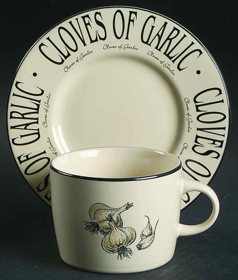 Garden Market Flat Cup & Saucer Set by Newcor-1