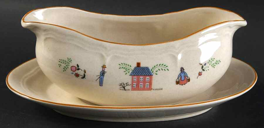 Heirloom Gravy Boat & Underplate by Newcor-1