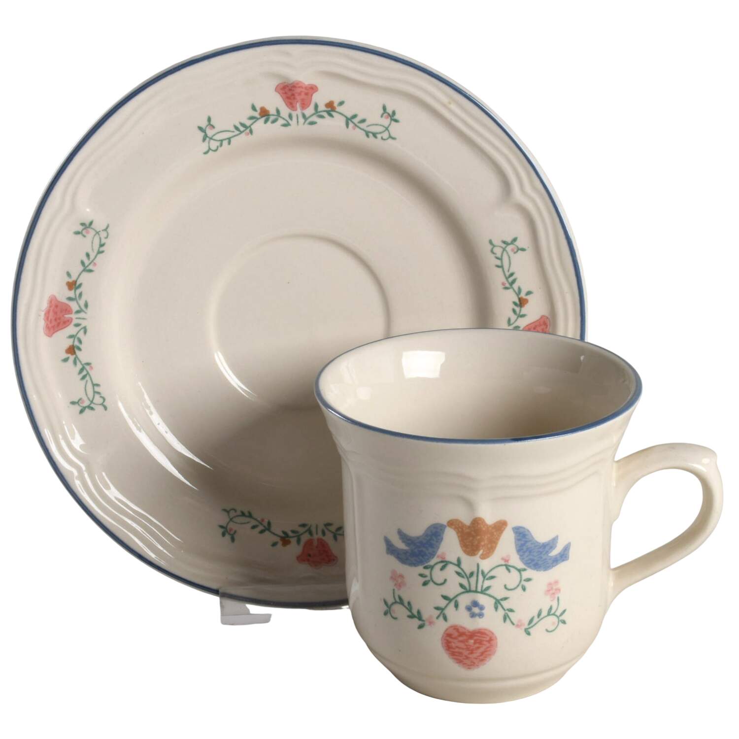 Keepsake Flat Cup & Saucer Set by Newcor-1