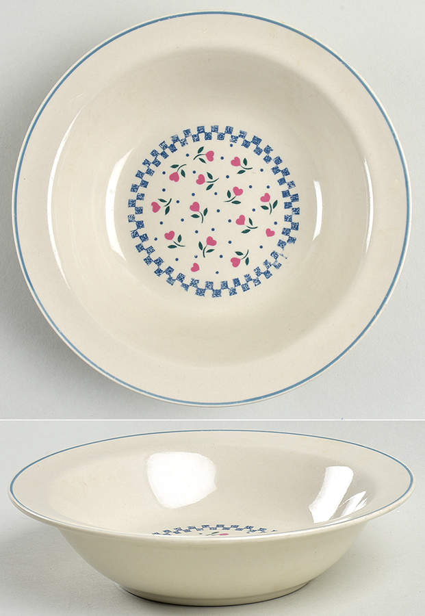 Legacy Hearts Rim Cereal Bowl by Newcor-1