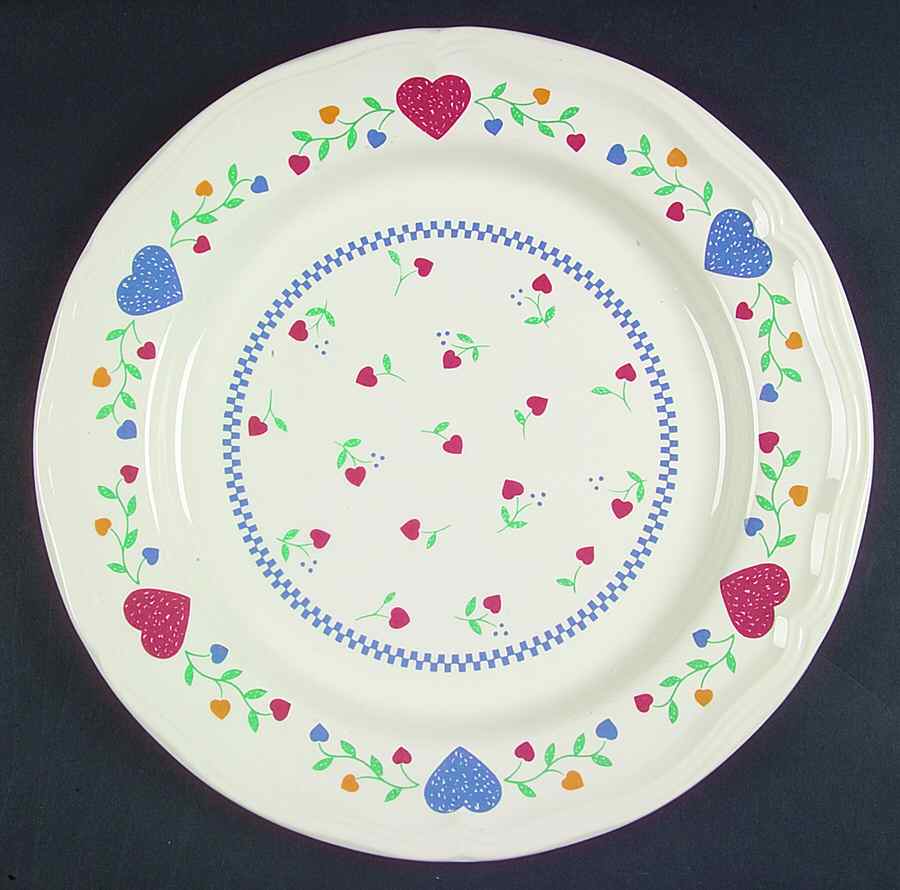 Legacy Hearts 12" Chop Plate (Round Platter) by Newcor-1