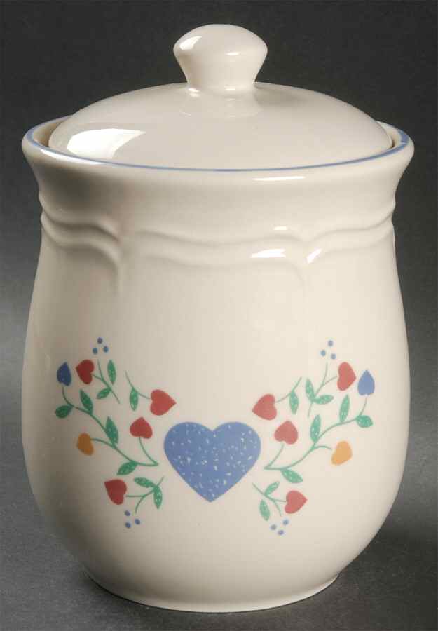 Legacy Hearts Large Canister & Lid by Newcor-1