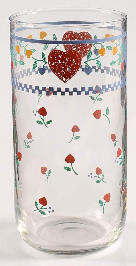 Legacy Hearts Glassware Tall Tumbler by Newcor-1