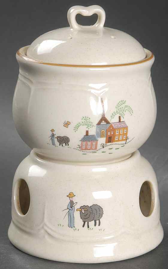 Our Country Potpourri & Lid with Stand by Newcor-1