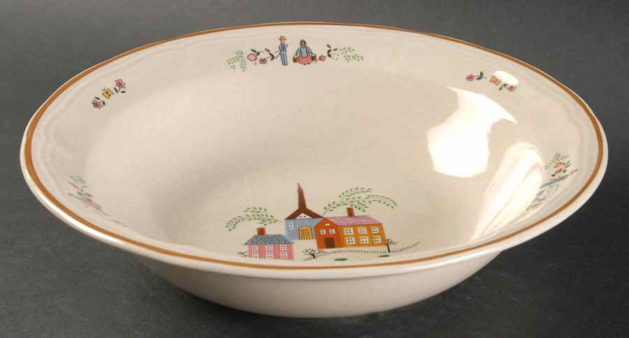 Our Country 9" Round Vegetable Bowl by Newcor-1