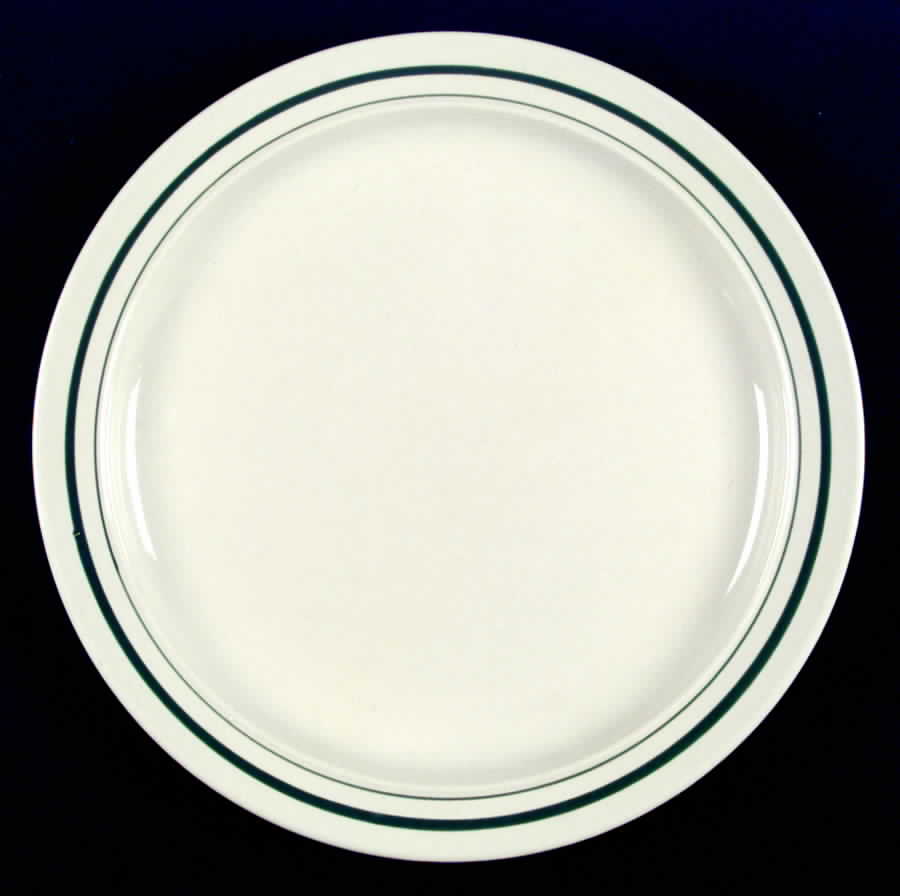 Satellite Hunter Green Dinner Plate by Newcor-1
