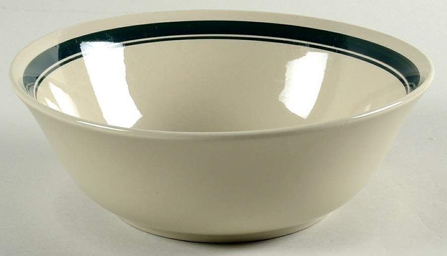 Satellite Hunter Green 8" Round Vegetable Bowl by Newcor-1
