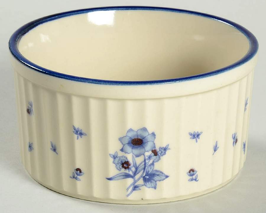 Versailles (Dark Blue Flowers) Ramekin by Newcor-1